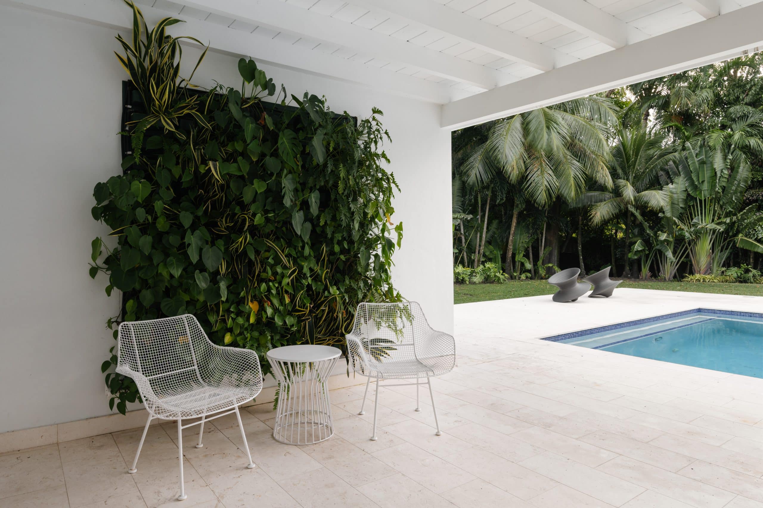 Rear exterior and pool