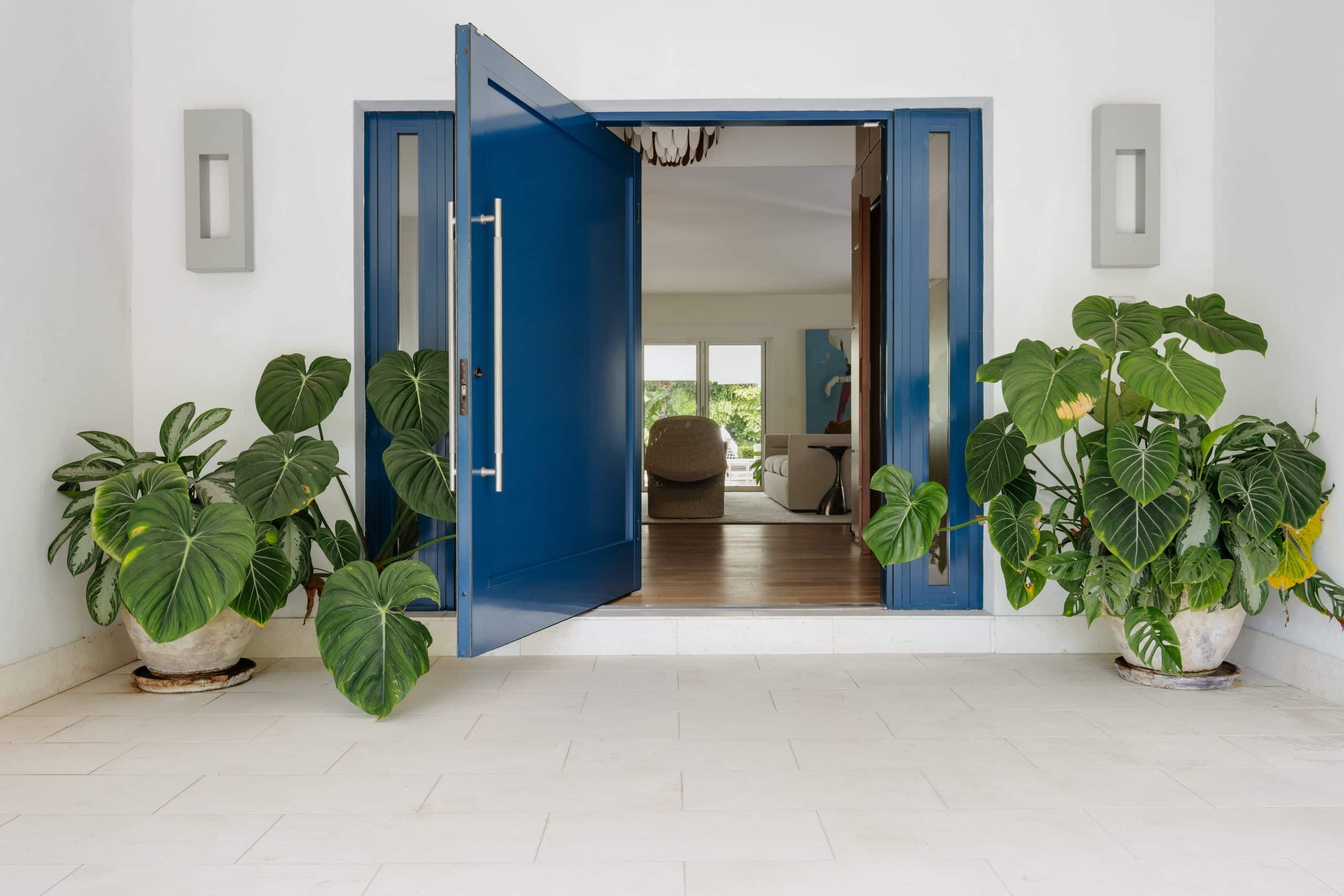 Front door open to the entry
