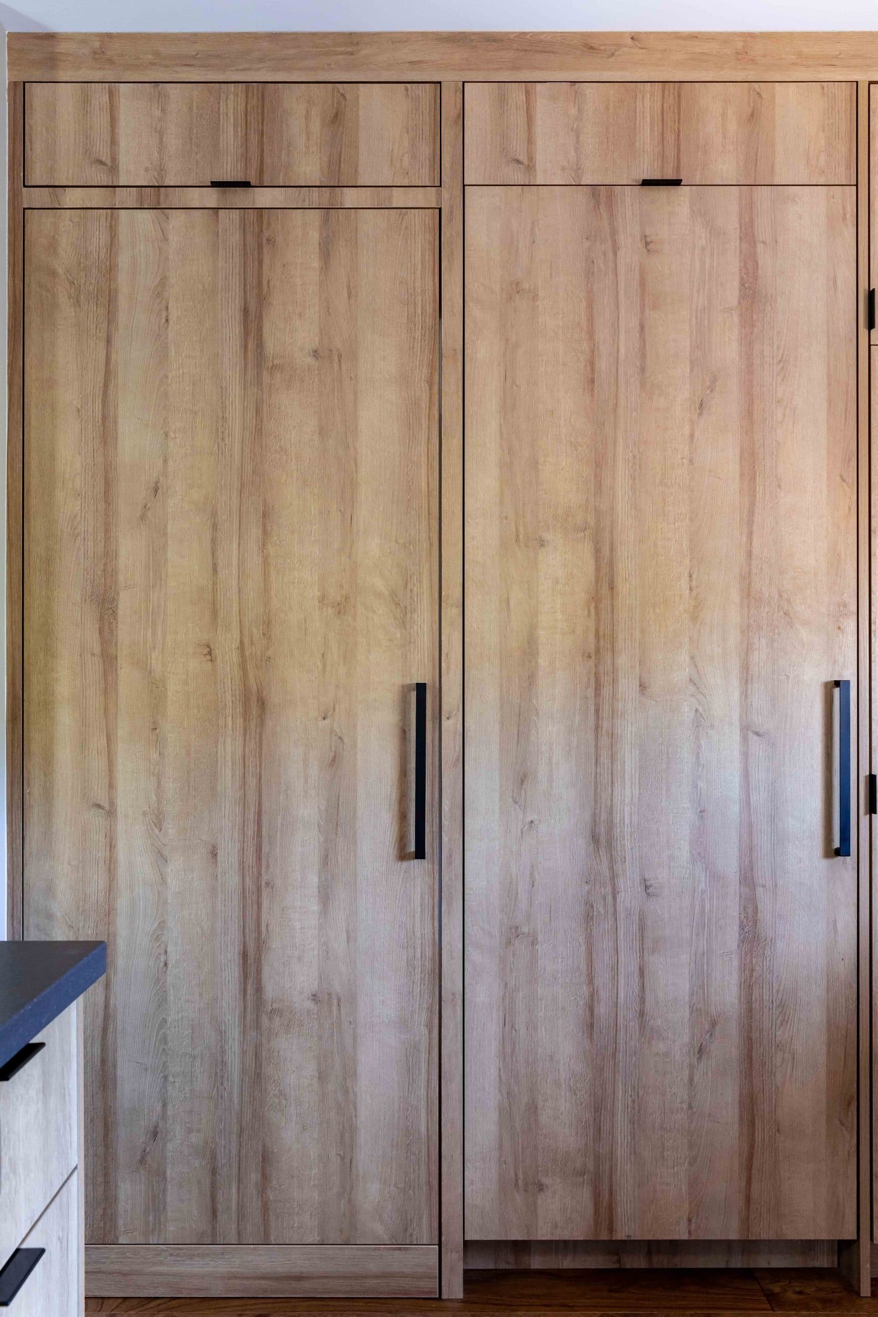 Hidden pantry with the door closed
